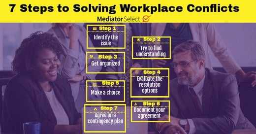 7 steps to solve workplace conflicts